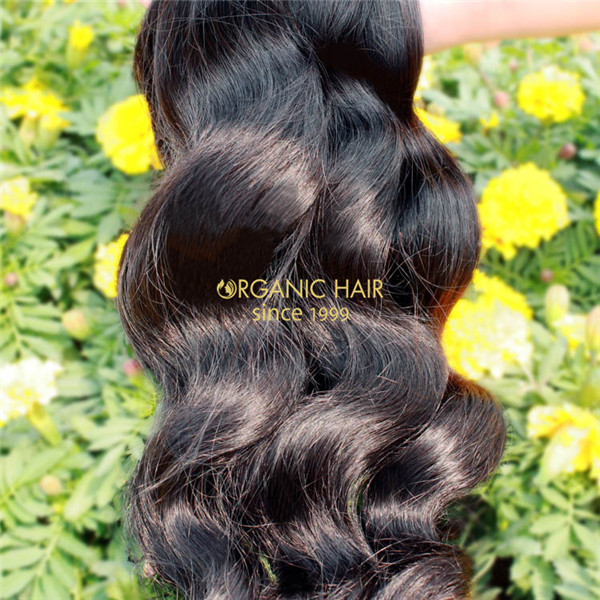 Virgin indian wavy hair extensions 